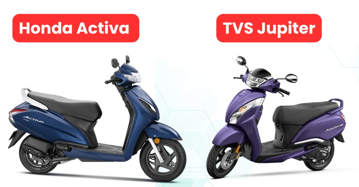 Honda Activa vs TVS Jupiter Scooter