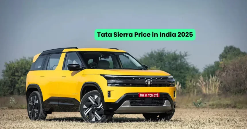 Tata Sierra Price in India 2025